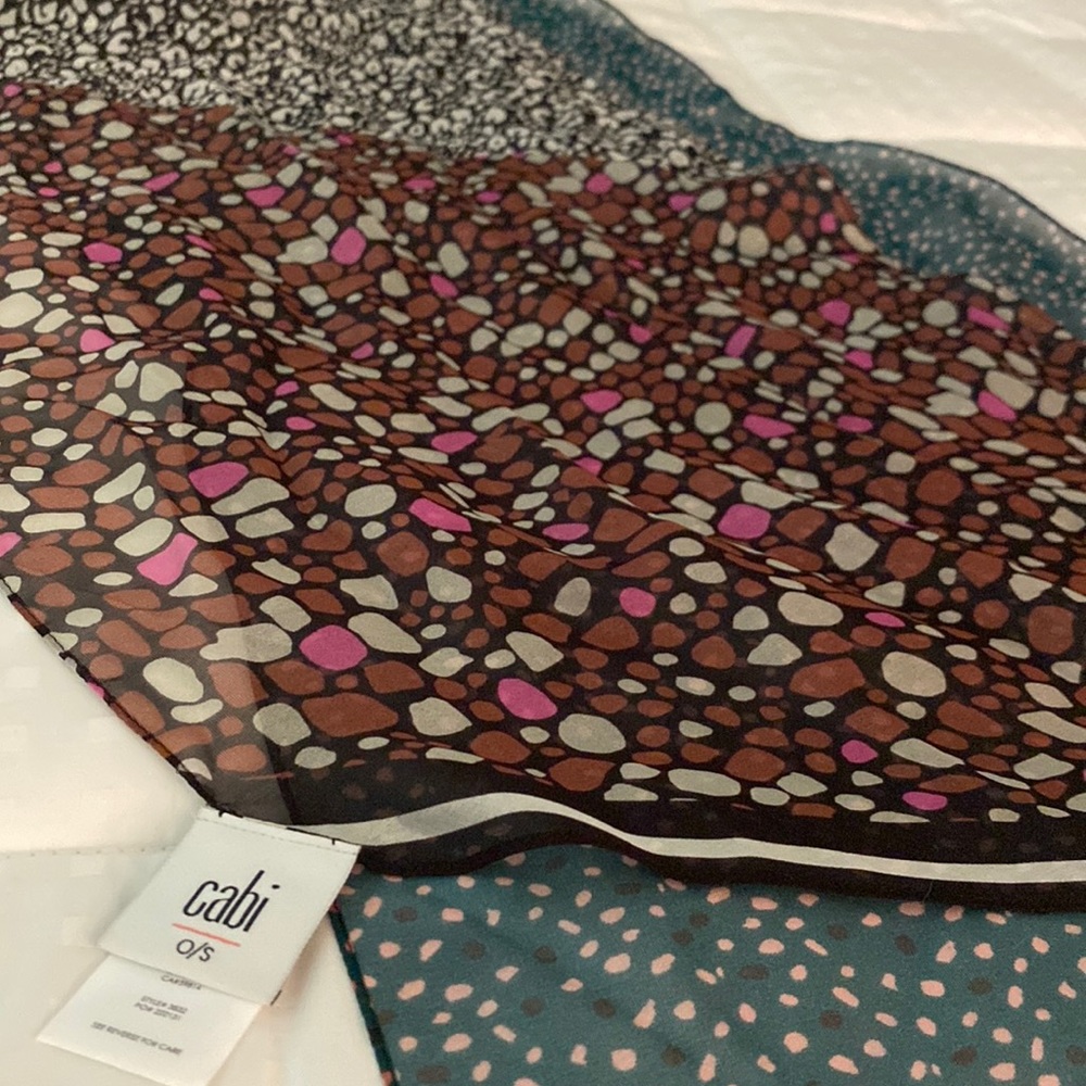 CAbi silk scarf - gorgeous autumnal print